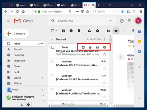 archive emails in gmail
